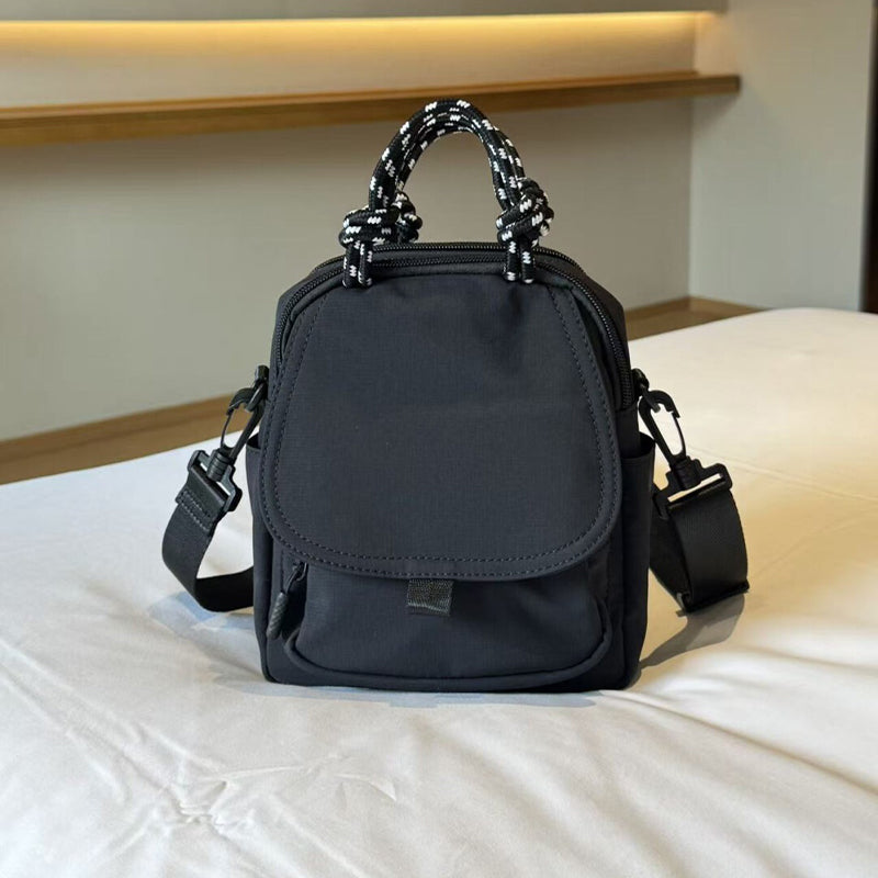 Convertible Mini Backpack – Handheld, Crossbody & Backpack