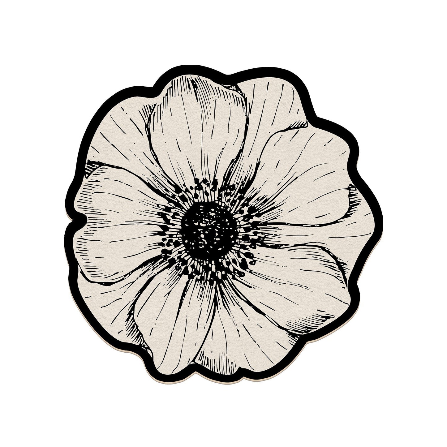 Rose-pattern Water Draining Mat