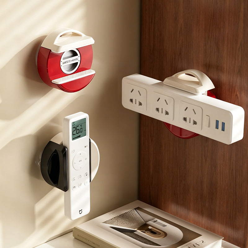Removable Suction Cup Power Strip Holder – No Drilling Required