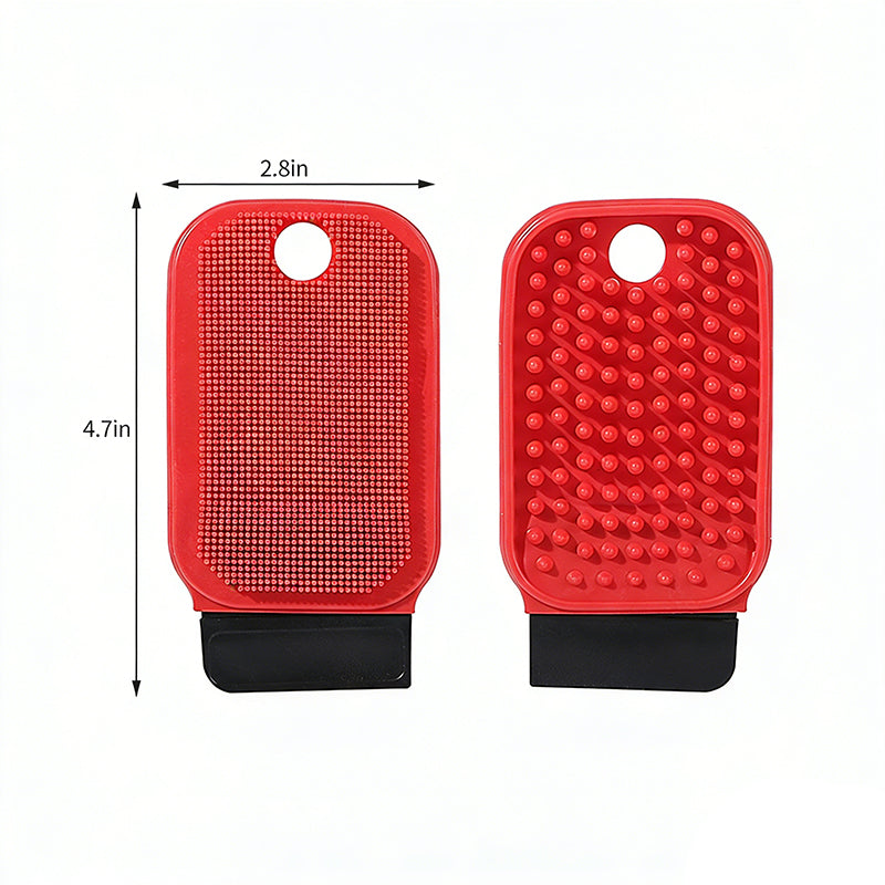 2-in-1 Food-Grade Silicone Fruit & Vegetable Cleaning Brush (Brush & Scraper)