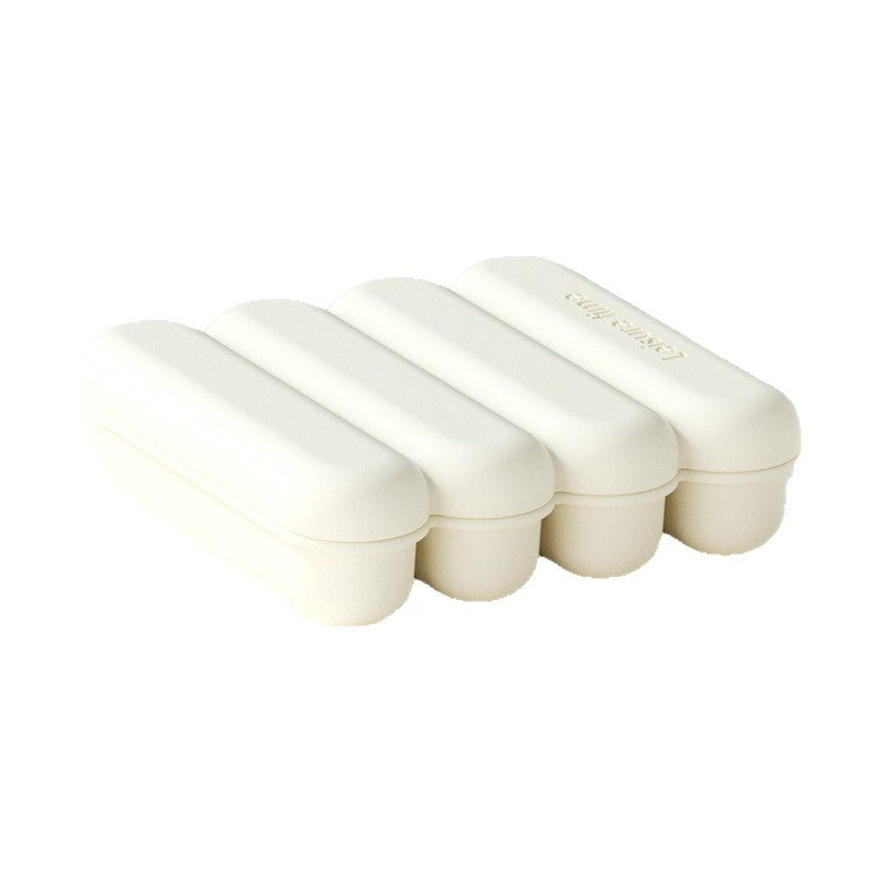 4-Grid Silicone Ice Stick Tray with Lid