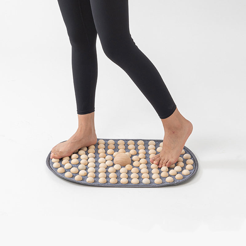Wooden Acupressure Foot Massage Mat – Jog in Place Fat Burn Board