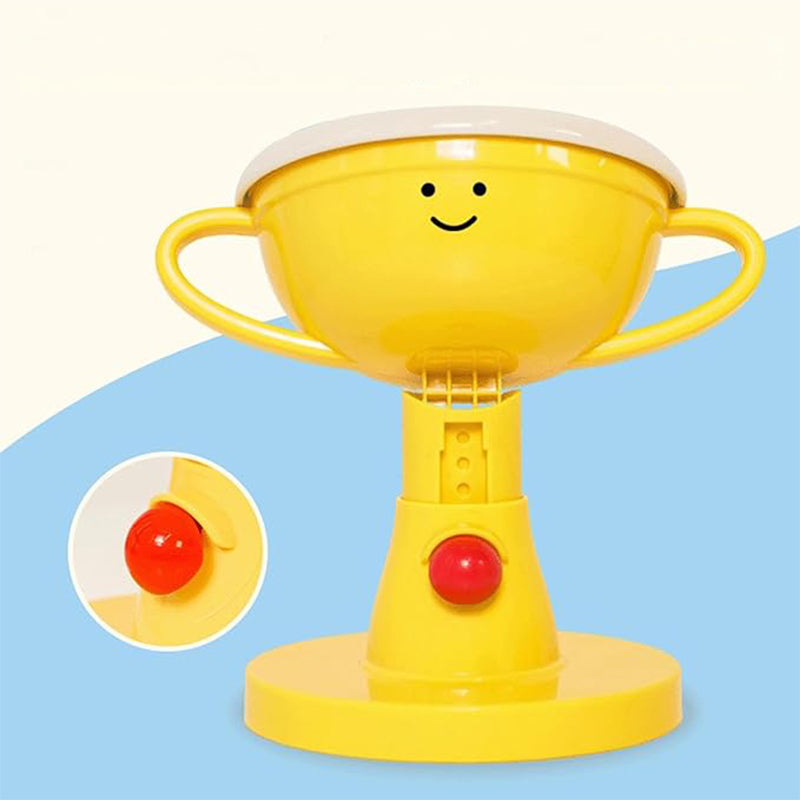Trophy-Shaped Adjustable Pet Bowl with Neck Support
