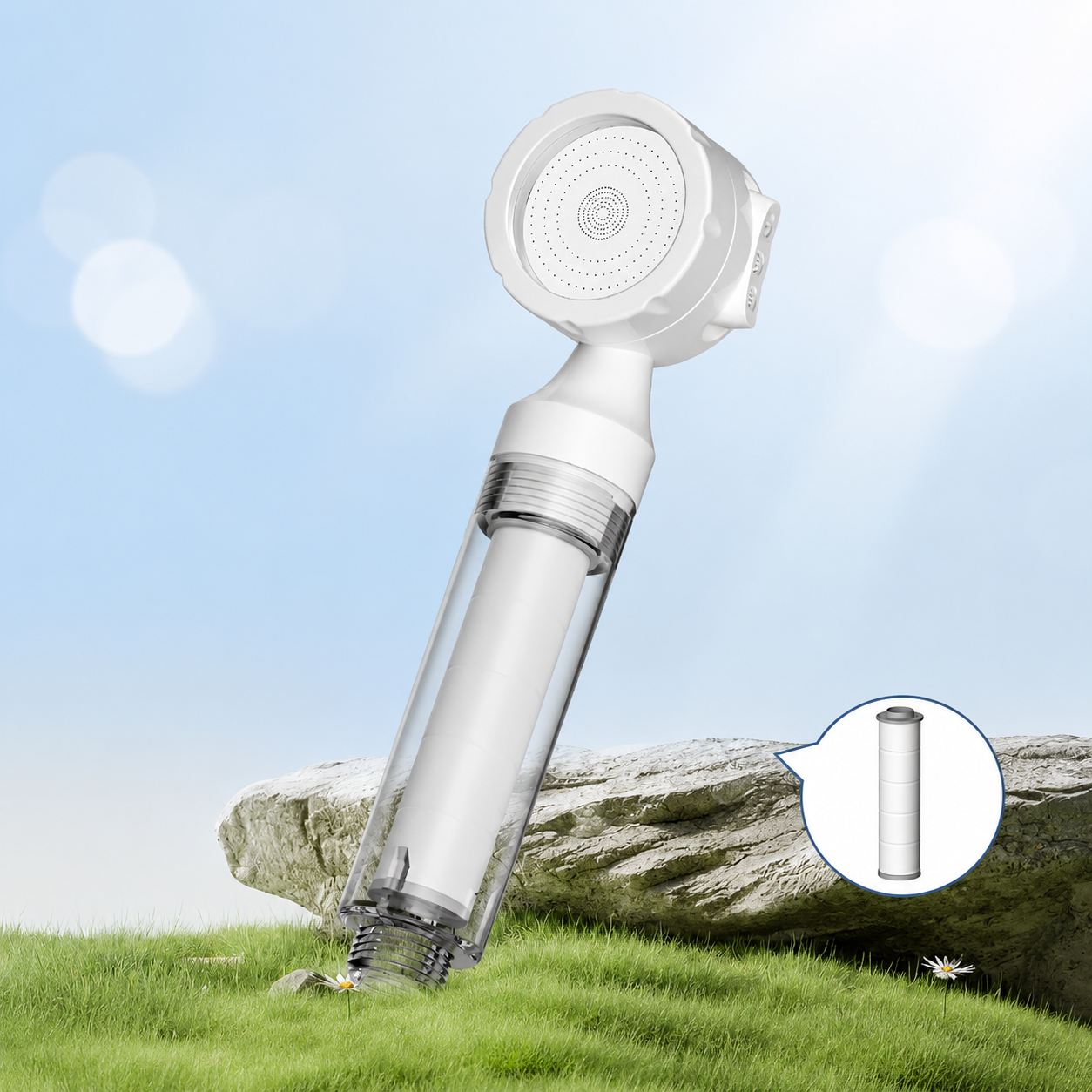 Portable Hotel Travel Filter Shower Head