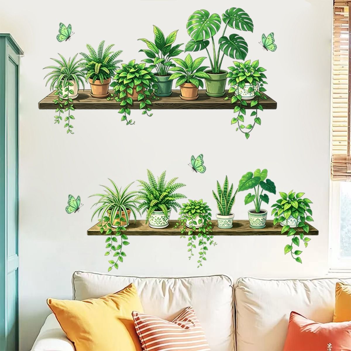 Botanical Greenery Wall Stickers