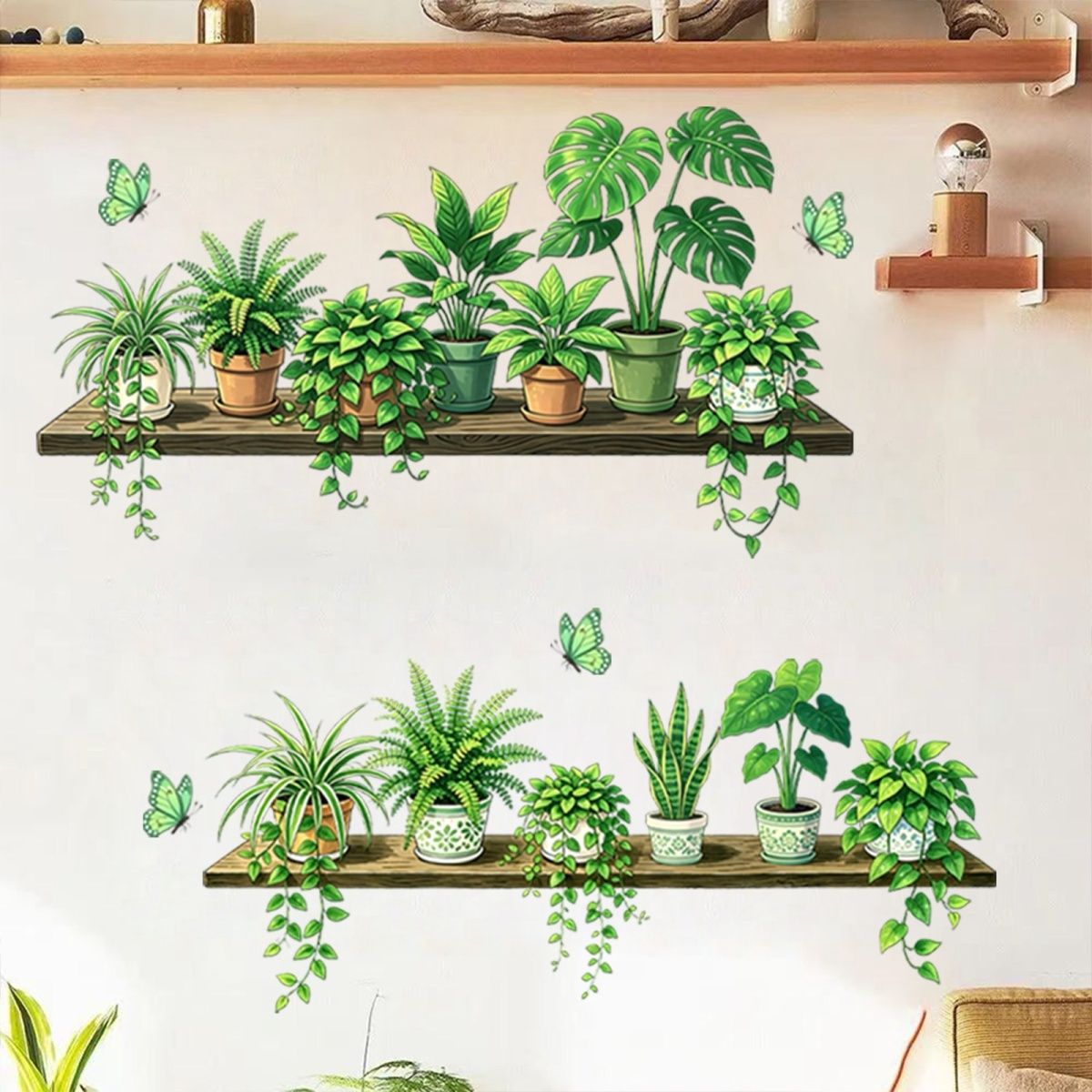 Botanical Greenery Wall Stickers