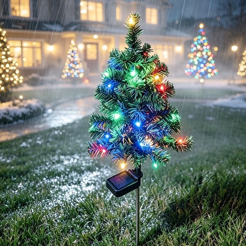 Solar-Powered Christmas Tree