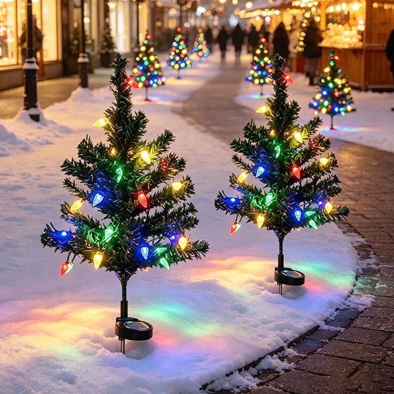 Solar-Powered Christmas Tree