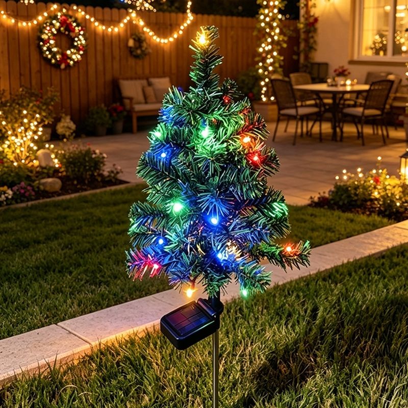 Solar-Powered Christmas Tree