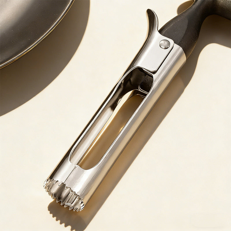 Stainless Steel Fruit Corer with Ergonomic Plastic Grip
