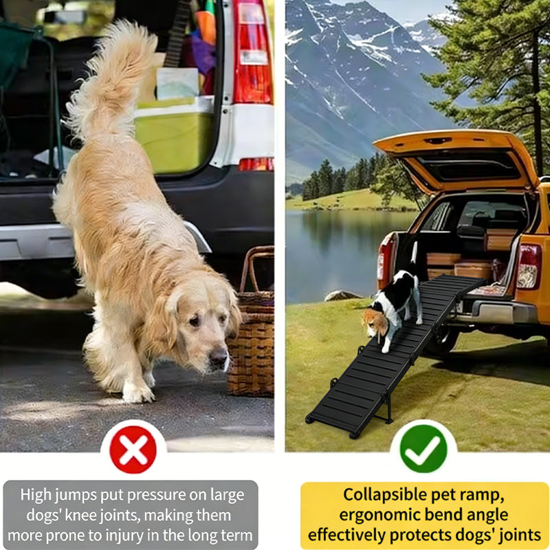 Portable Foldable Pet Ramp – Supports Up to 60kg