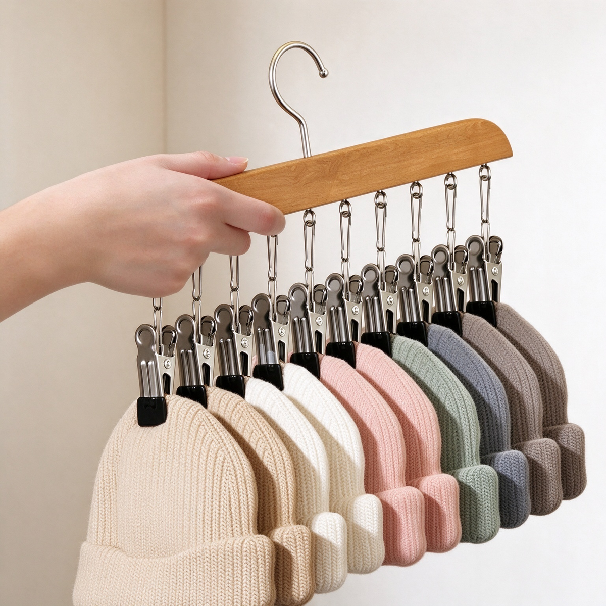 Multi-Clip Clothes Hanger