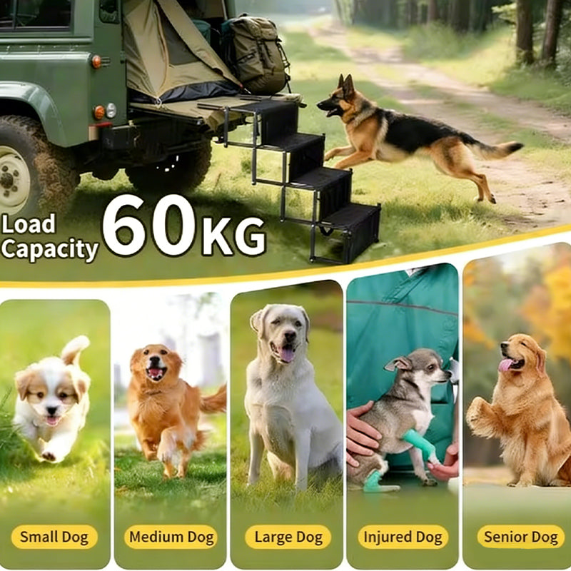 Portable Foldable Pet Ramp – Supports Up to 60kg