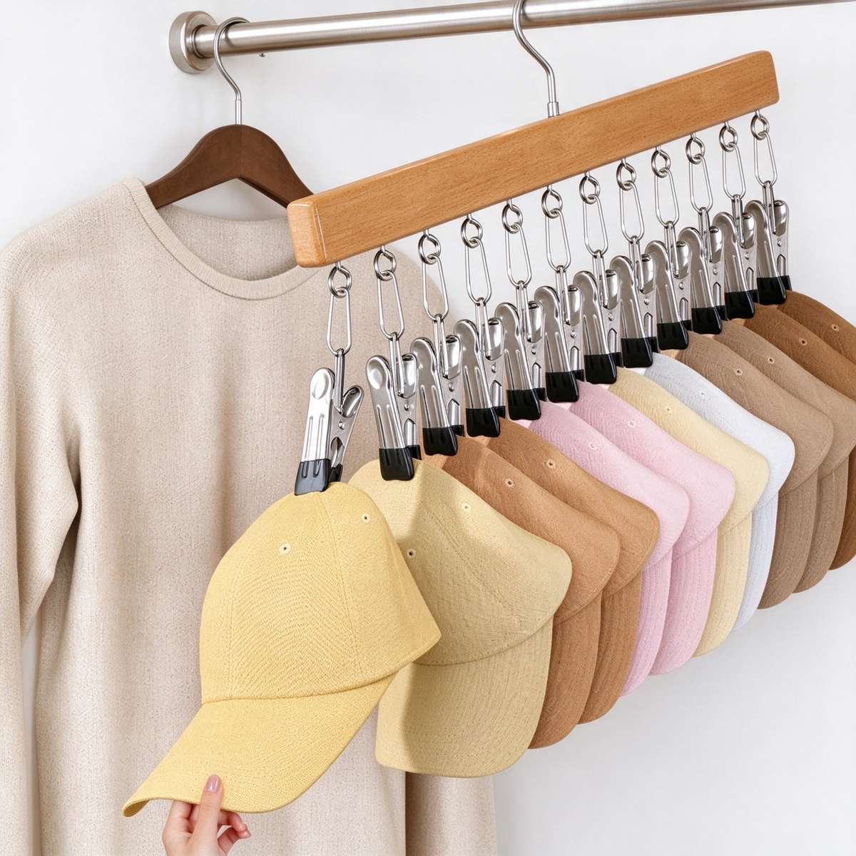Multi-Clip Clothes Hanger