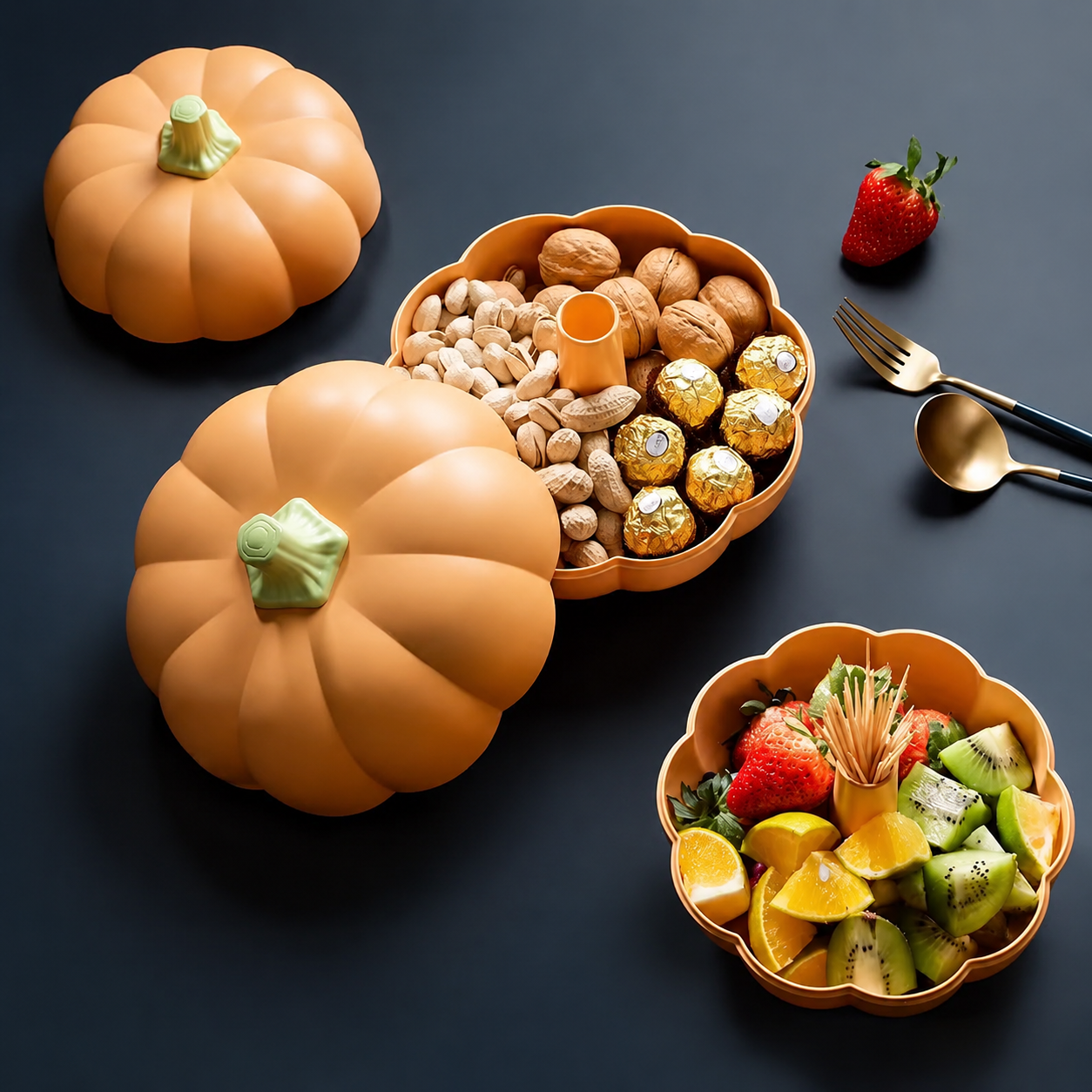 Pumpkin Serving Tray