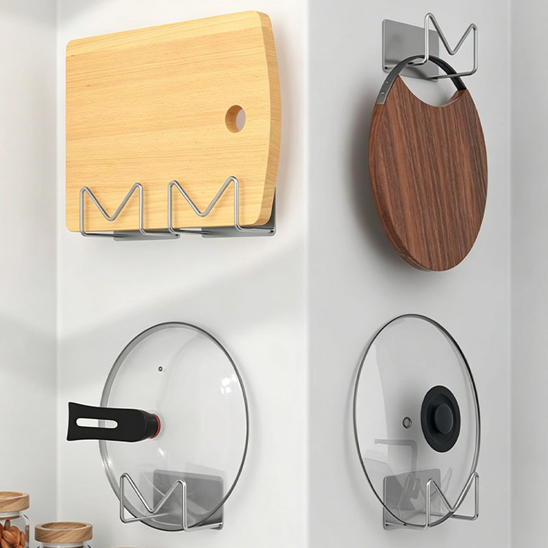 Drill-Free Stainless Steel Wall Mounted Storage Rack