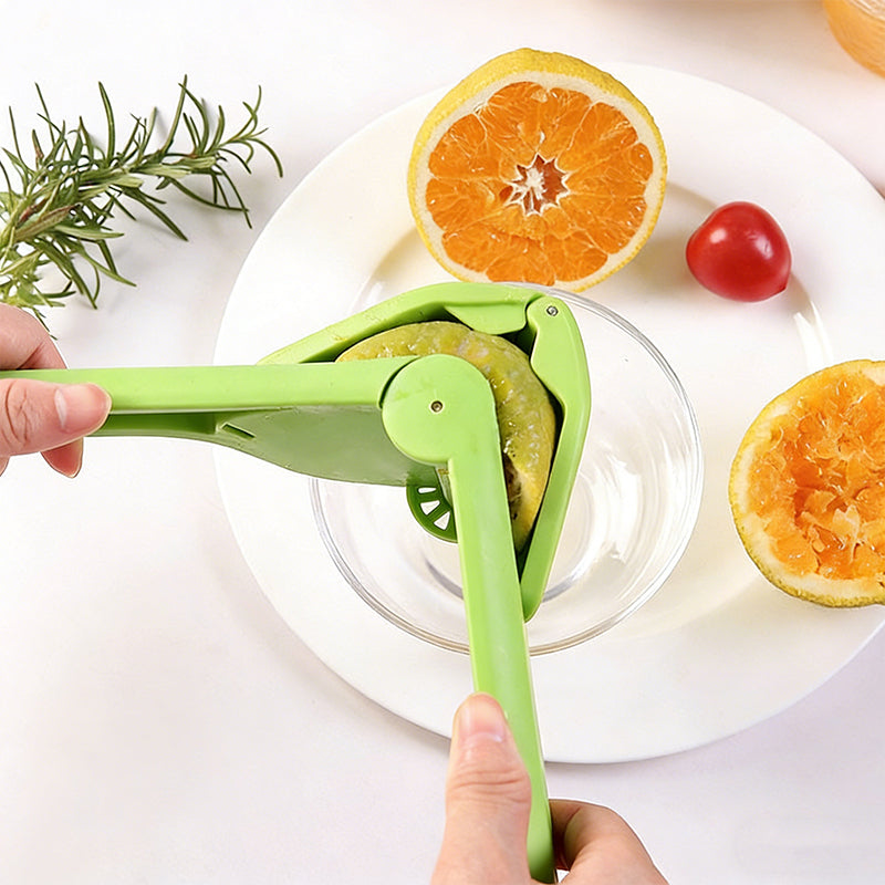 Foldable Manual Lemon Juicer – Portable Hand Press Citrus Squeezer
