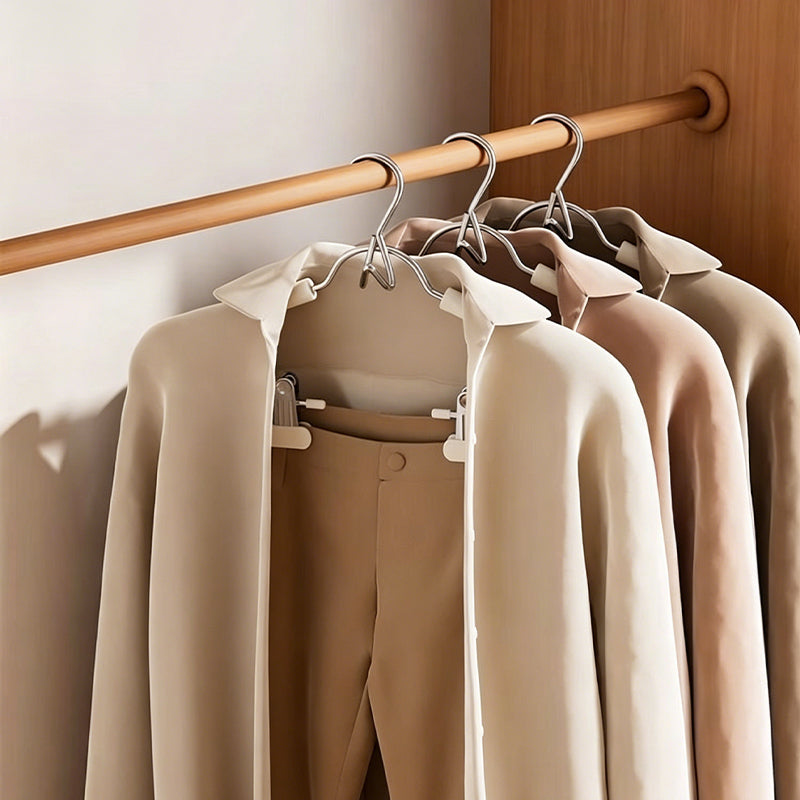 Premium All-in-One Outfit Hanger with Adjustable Clips