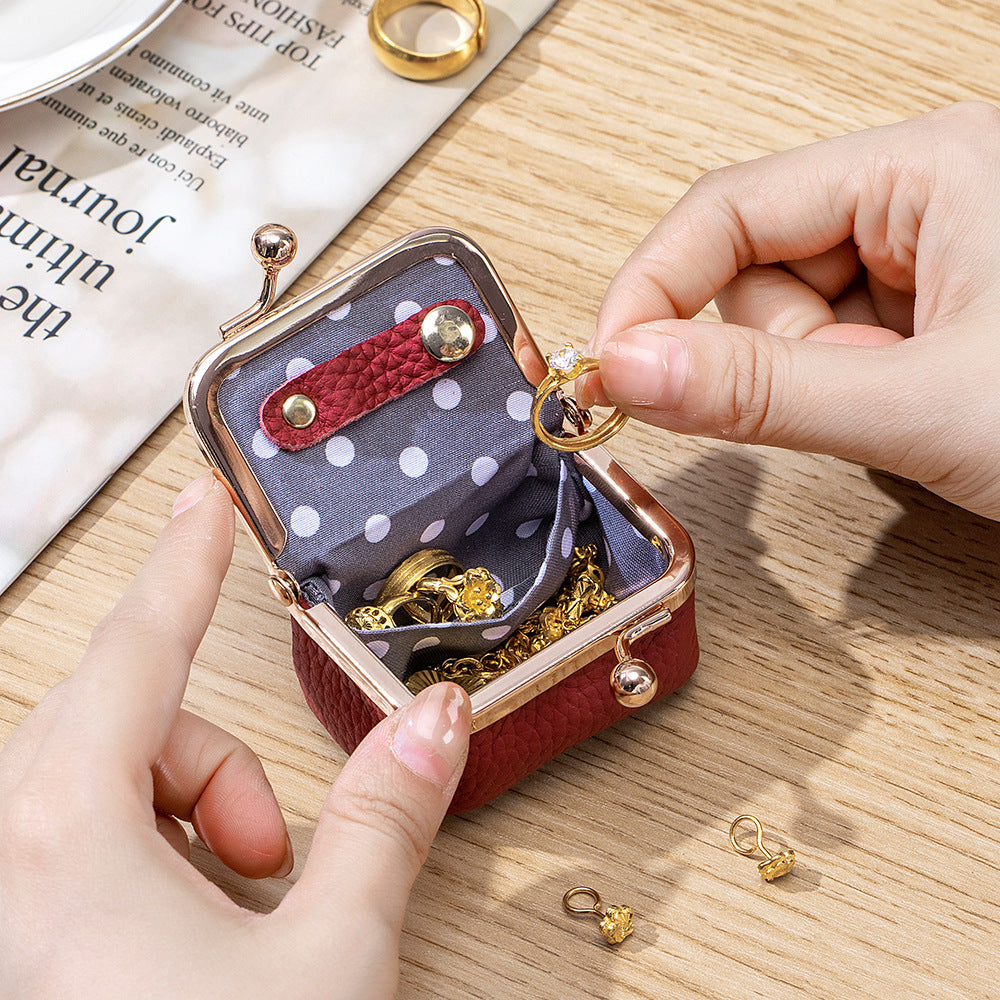 Mini Leather Jewelry Pouch