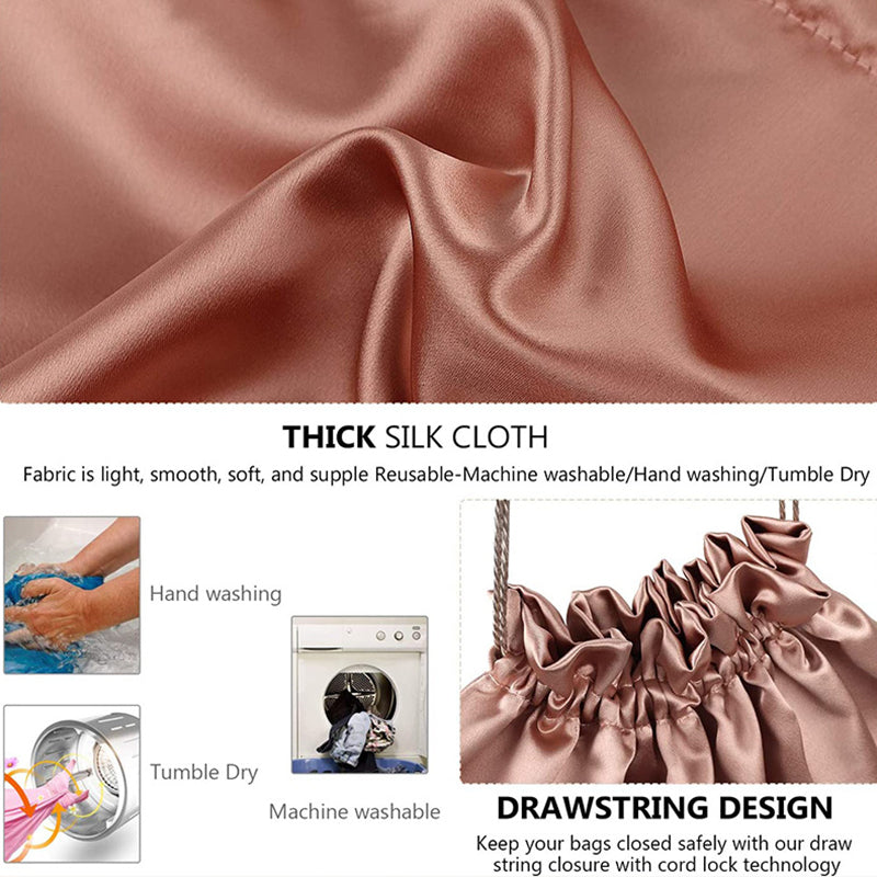 Premium Satin Dust Bag for Handbags with Drawstring Closure