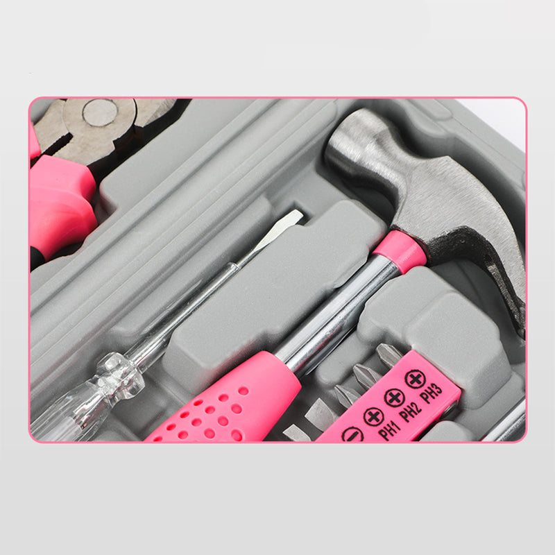 24-Piece Portable Carbon Steel Home Repair Tool Kit