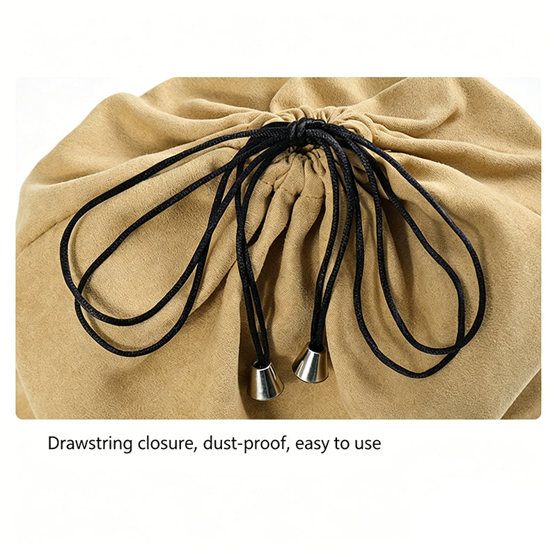 Velvet Dust Bag with Clear Window for Handbags