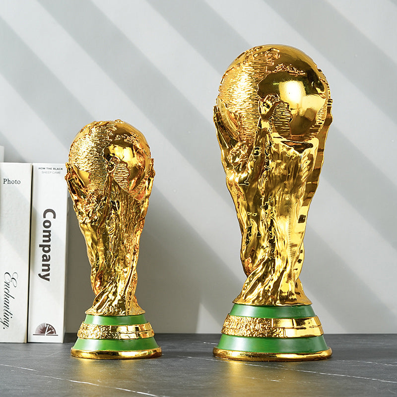 Golden Championship Trophy Replica Resin Display Statue