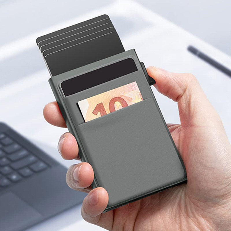 RFID Blocking Pop Up Card Holder Wallet