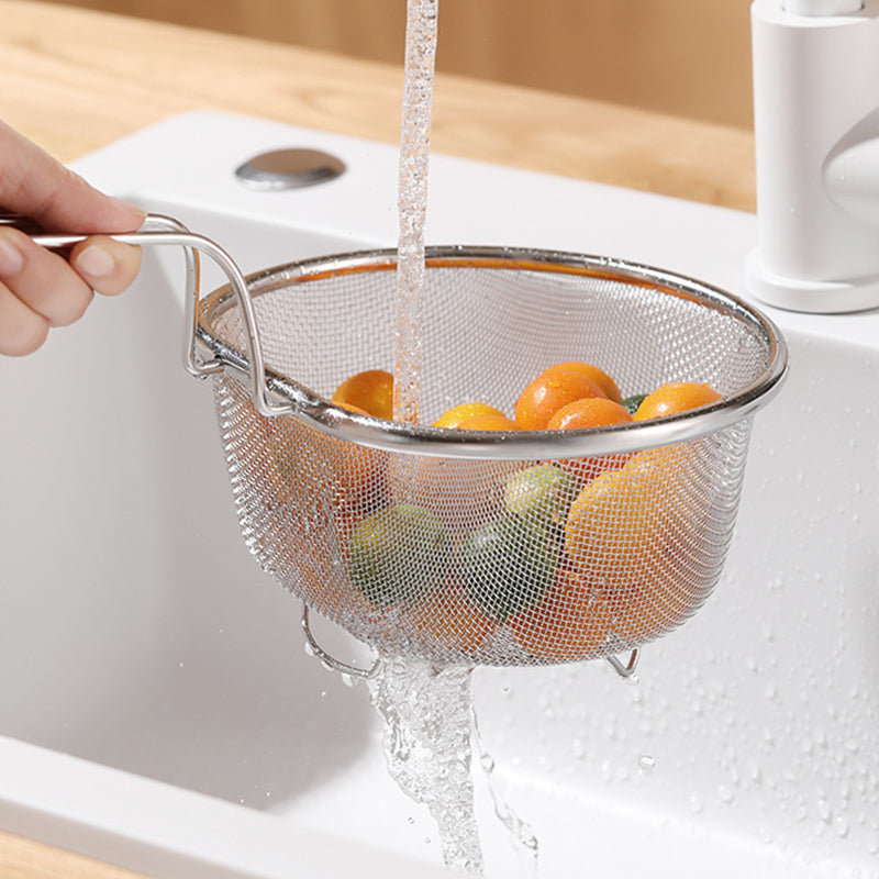 Stainless Steel Large Capacity Deep Mesh Strainer Ladle