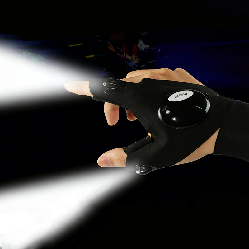 Waterproof LED Work Gloves – Long Battery, Fits All Hands