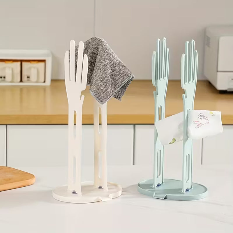 Multifunctional Detachable Glove Draining Rack with Suction Cup
