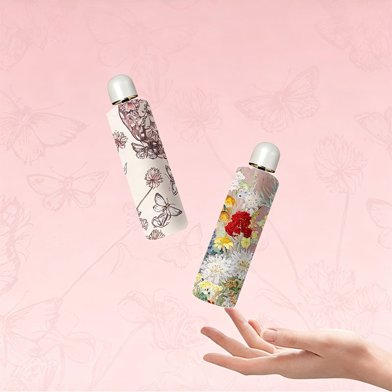 Portable Oil Painting Sun & Rain Umbrella