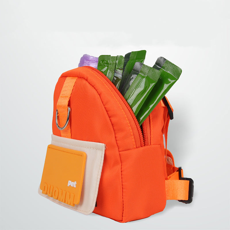 All-in-One Dog Walking Backpack Leash with Storage & Hidden Poop Bag Dispenser