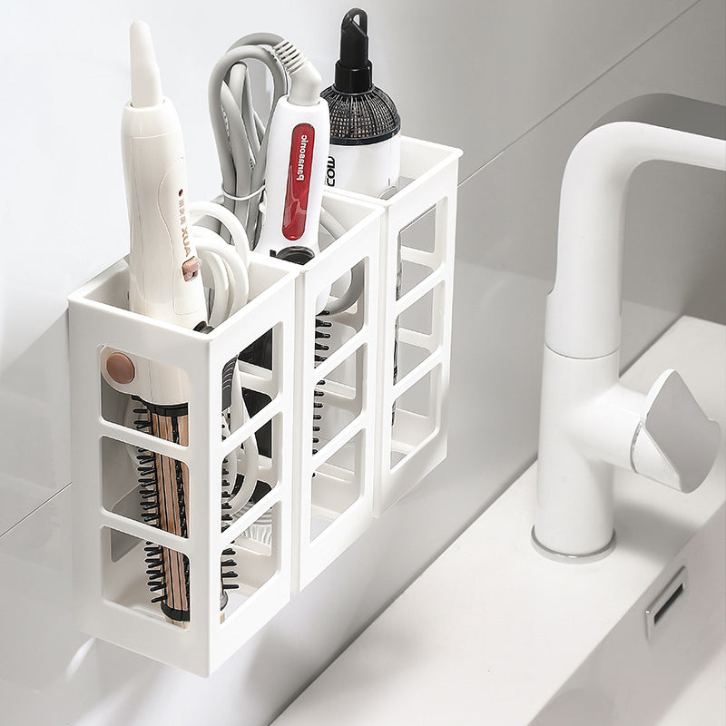 Wall-Mounted Curling Iron Organizer