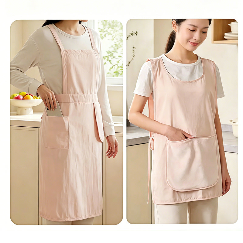 Oil-Resistant Breathable Apron Vest with Pocket & Hand Towel