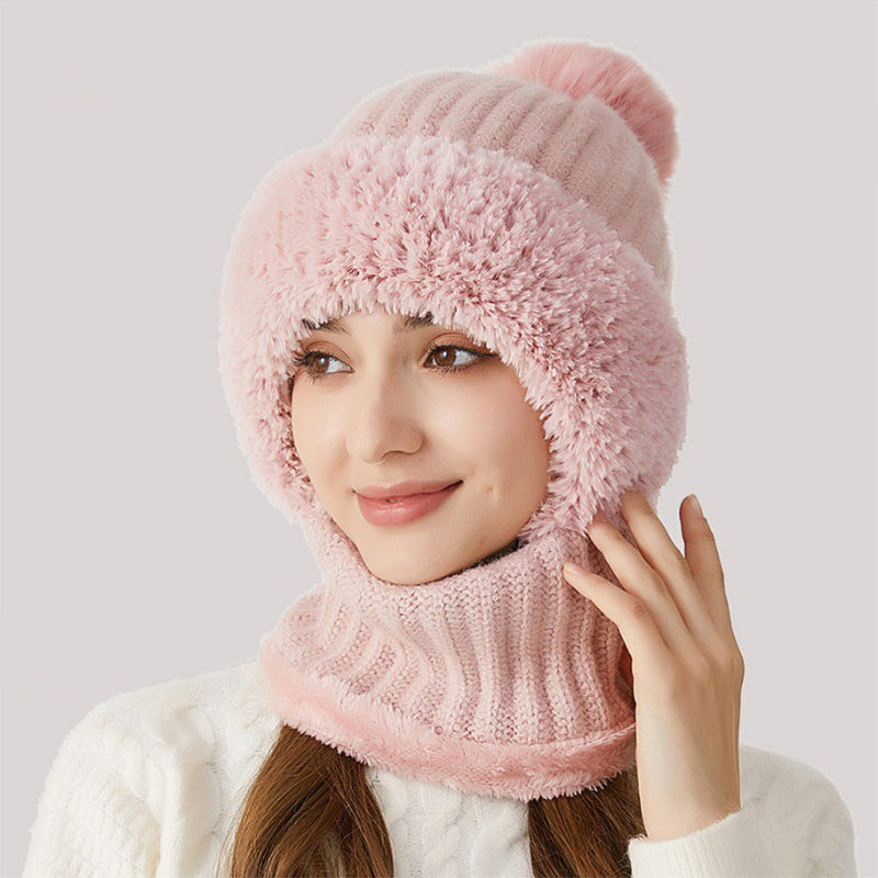 3-in-1 Fleece-Lined Mask Scarf Hat