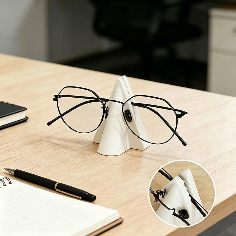 Silicone Nose-Shaped Glasses Holder – Wall Mount & Desk Stand