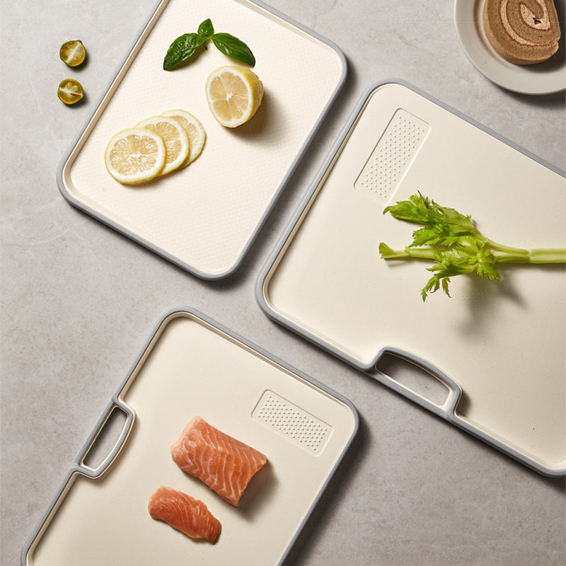 Double-Sided Non-Slip Cutting Board with Sloped Juice Groove