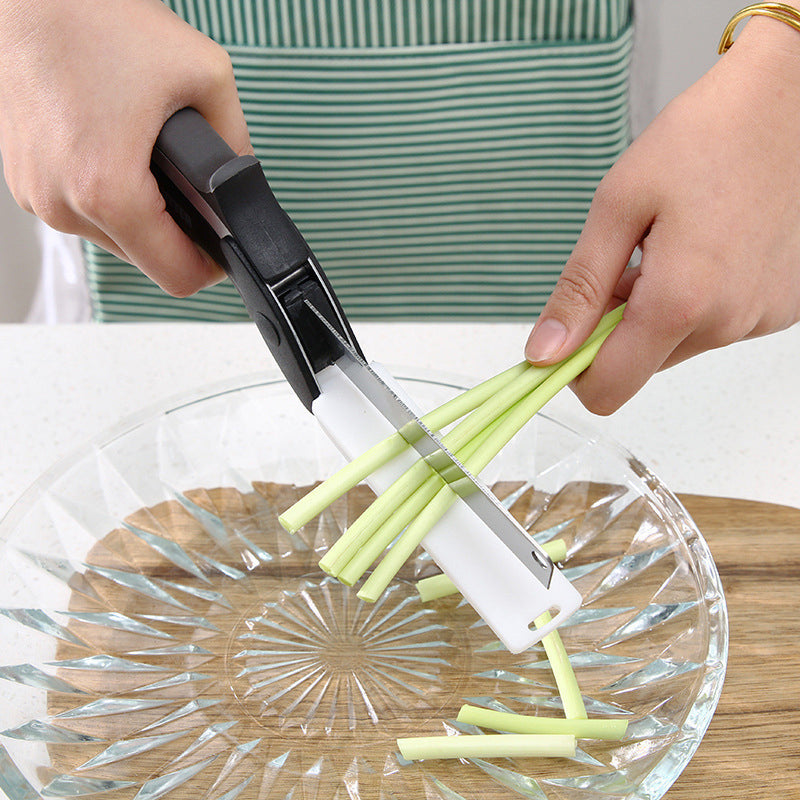 Detachable Vegetable Cutting Scissors – No Cutting Board Needed