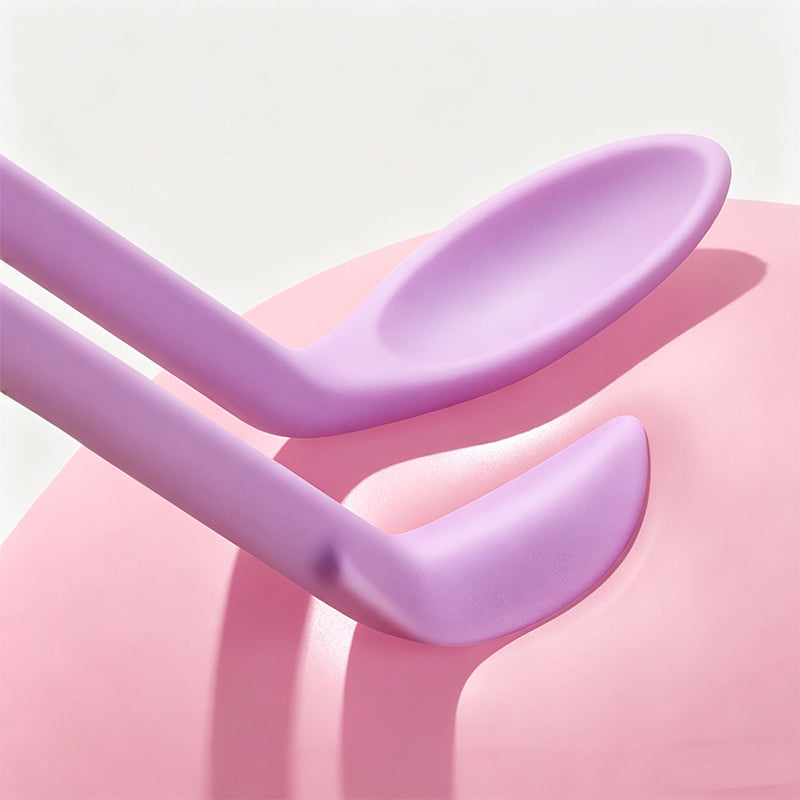 Dual-Ended Silicone Bottle & Jar Scraper for Skincare & Kitchen Use