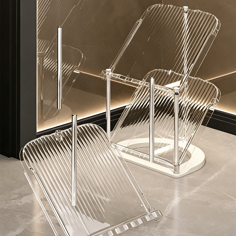 Space-Saving Slim Vertical Rattan Shoe Rack Organizer