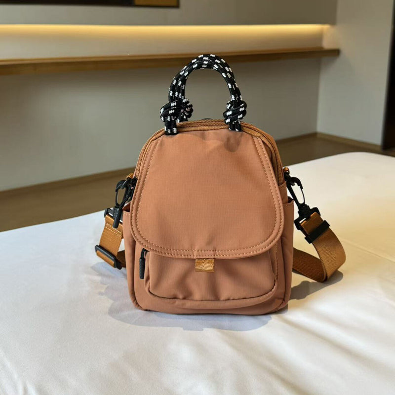 Convertible Mini Backpack – Handheld, Crossbody & Backpack