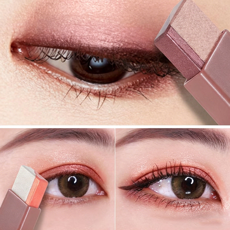 Waterproof Dual-Color Gradient Eyeshadow Stick