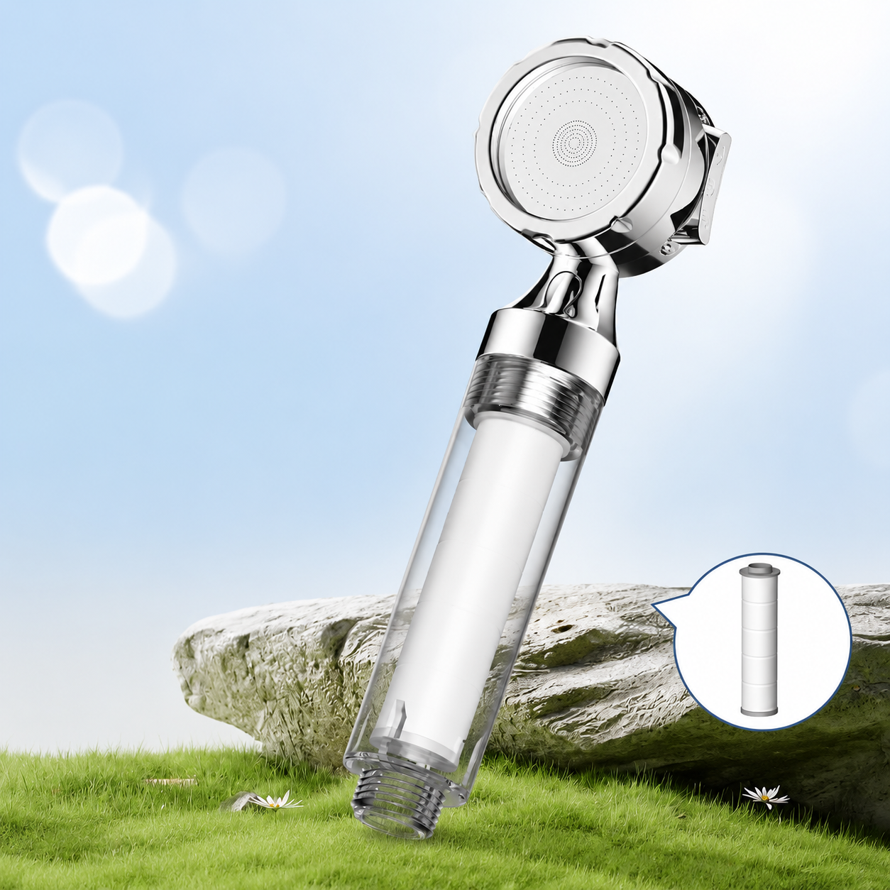 Portable Hotel Travel Filter Shower Head
