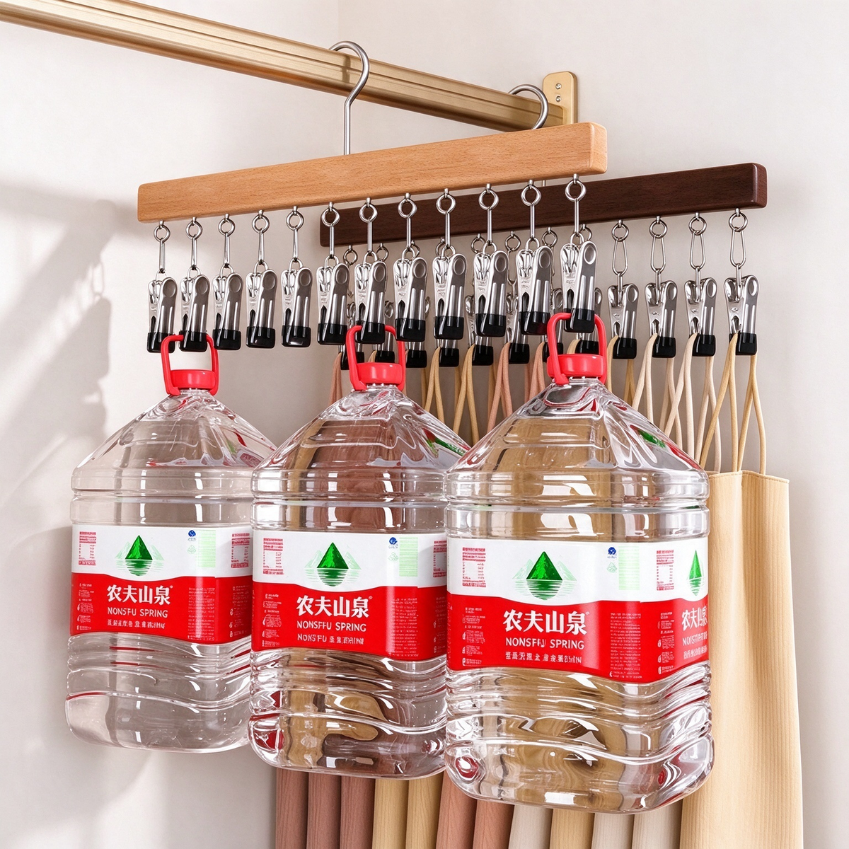 Multi-Clip Clothes Hanger