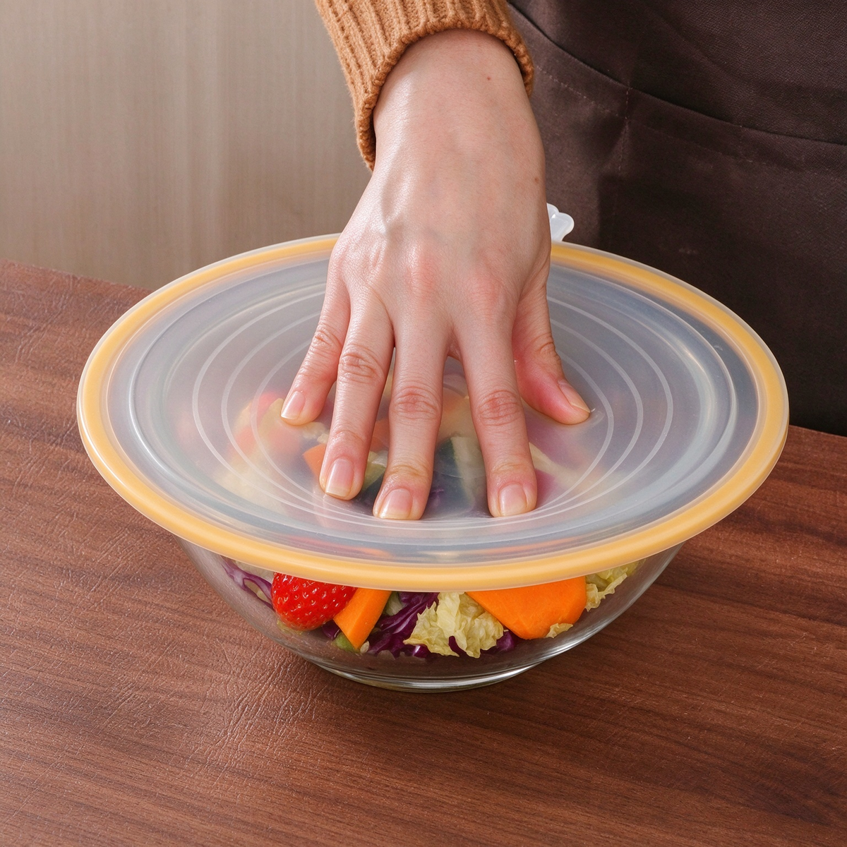Press-to-Seal Food Storage Lid(3-Piece Set)