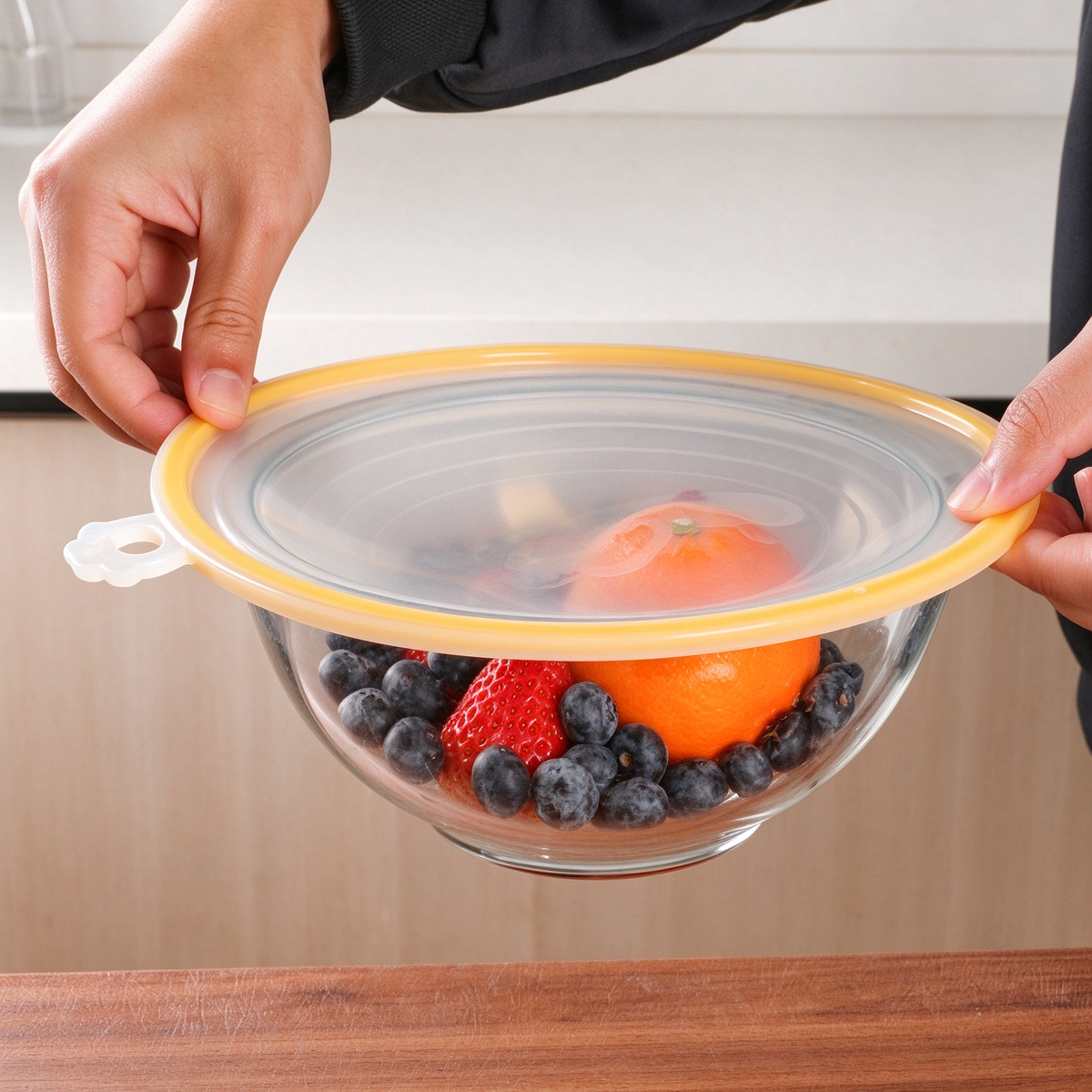Press-to-Seal Food Storage Lid(3-Piece Set)