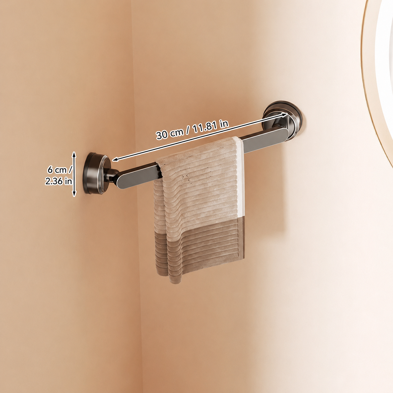 Smart Suction Towel Bar