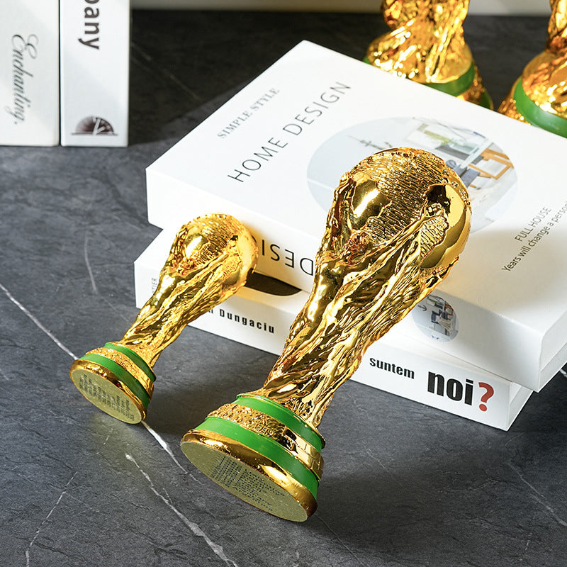 Golden Championship Trophy Replica Resin Display Statue