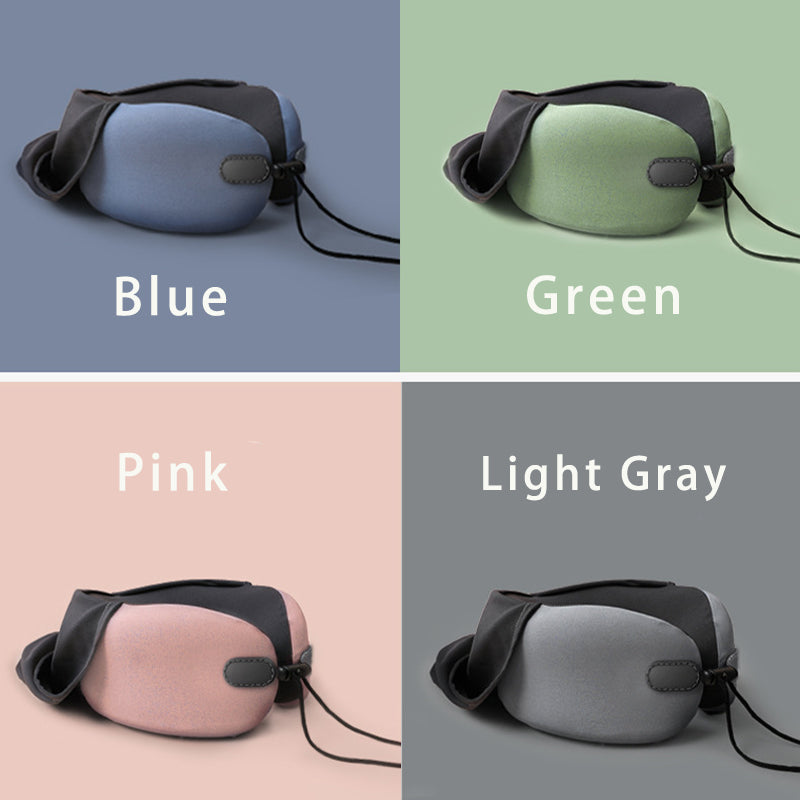 Hooded U-Shaped Travel Neck Pillow